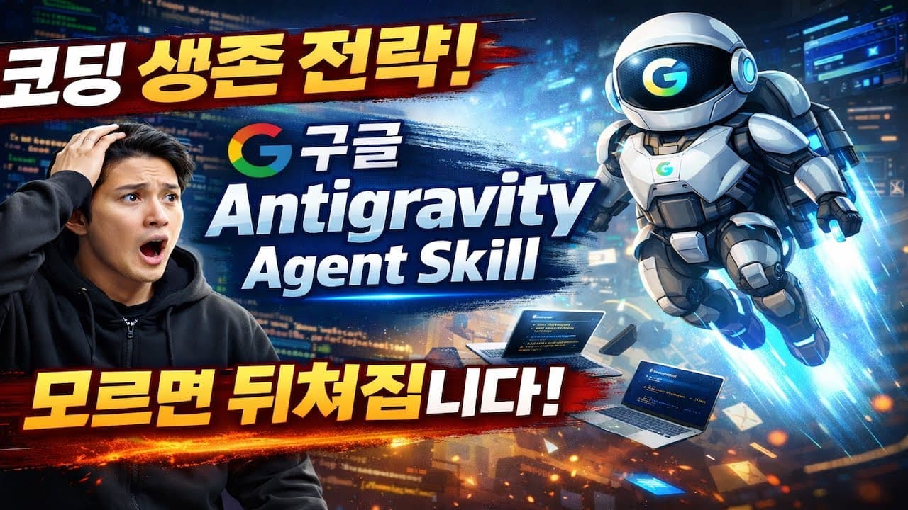 코딩 생존 전략: 구글 Antigravity Agent Skill 모르면 뒤쳐집니다